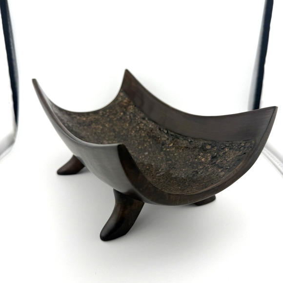 Creative Scents Schonwerk Resin Crackled Decorative Centerpiece Bowl 10” SCRATCH - Picture 1 of 10